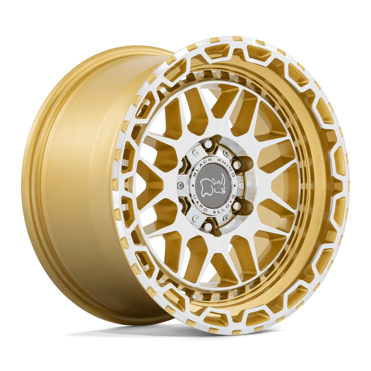 Black Rhino HOLCOMB GLOSS GOLD W/ MIRROR CUT FACE 17X9.5 6x139.7 et12 112.1
