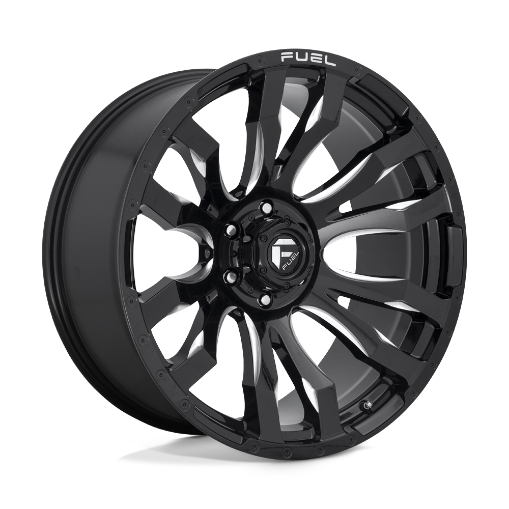 Fuel 1PC D673 BLITZ GLOSS BLACK MILLED 22X10 6x139.7 et-18 106.1