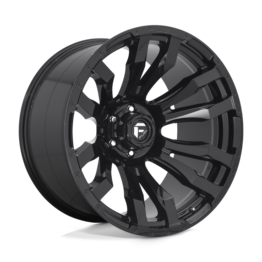 Fuel 1PC D675 BLITZ GLOSS BLACK 18X9 8x180 et-12 124.2