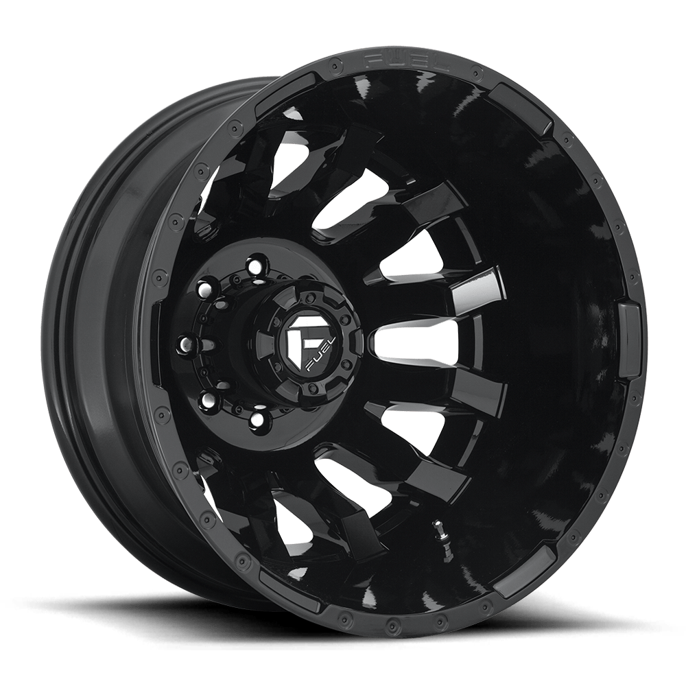 Fuel 1PC D675 BLITZ GLOSS BLACK 20X8.25 8x165.1 et-265 121.5
