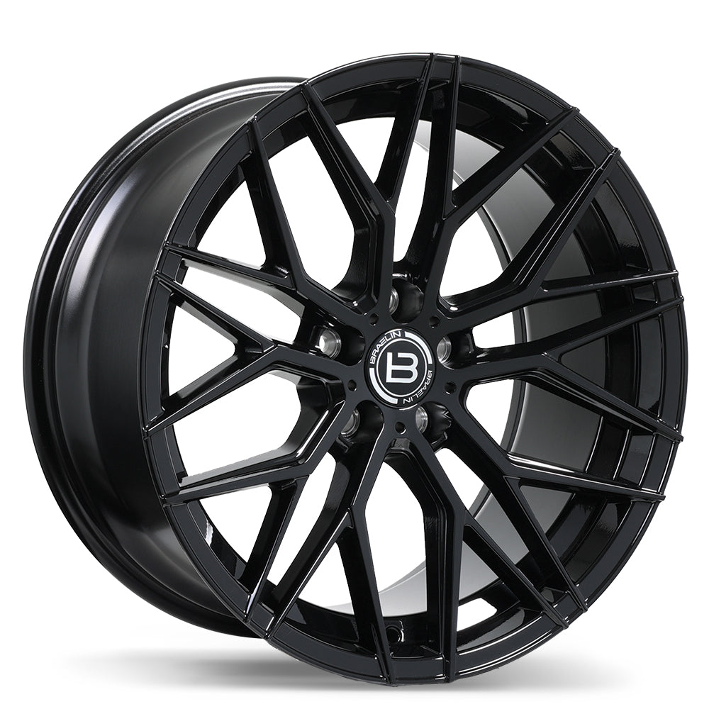 Braelin BR10 Gloss Black 19x9.5 5x110  et25 65.1 BR10-1995-52BN+25C651