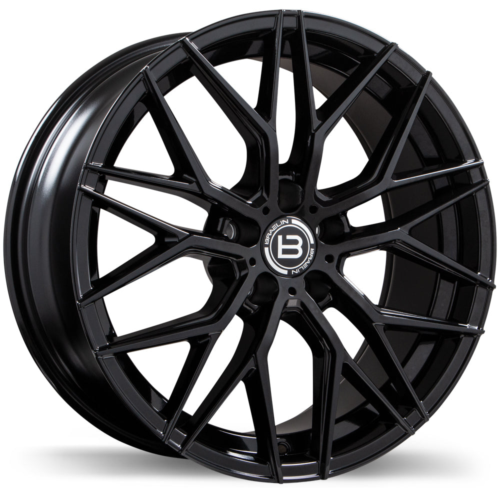 Braelin BR10 Gloss Black 20x9.0 5x105  et38 56.6 BR10-2090-15BN+38C566