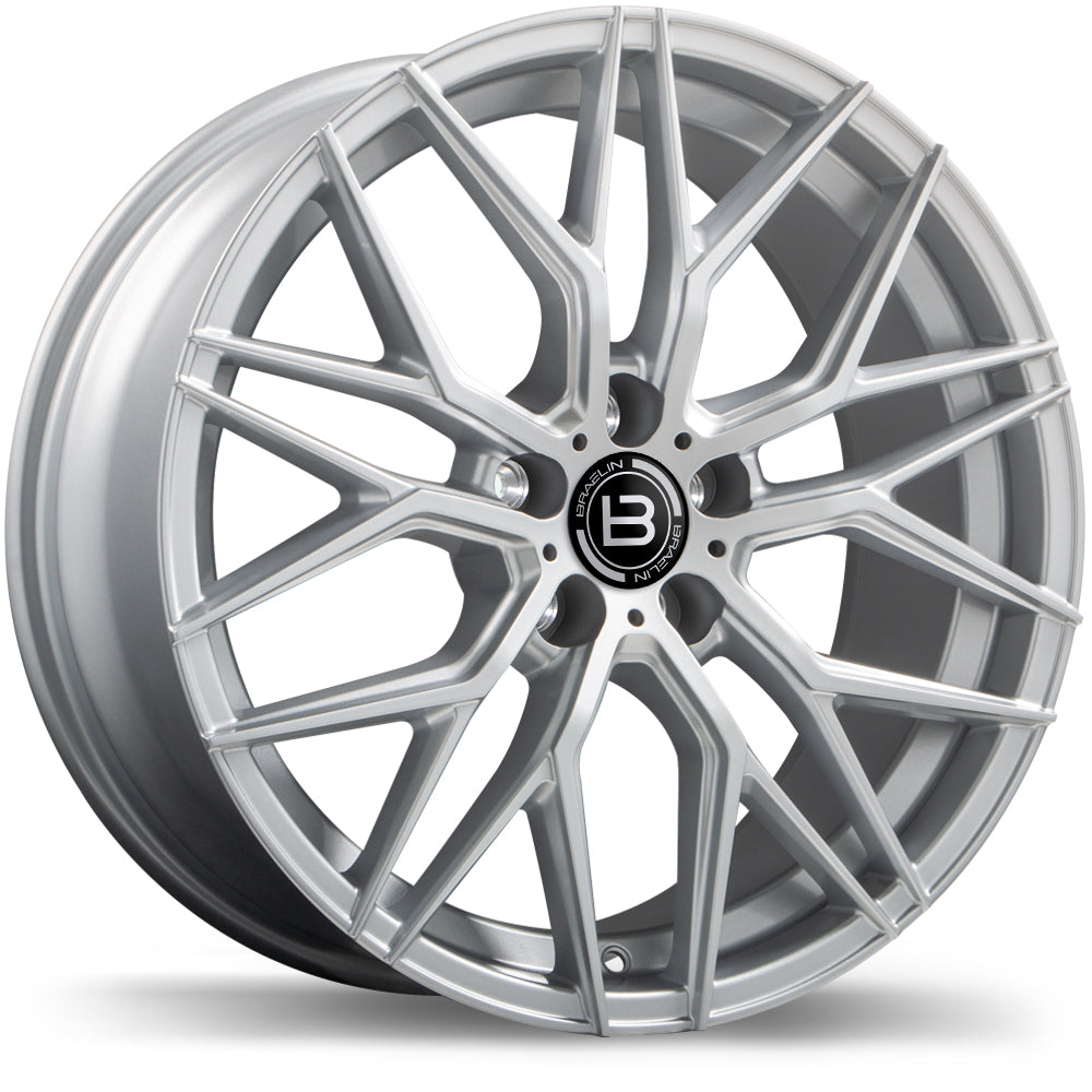 Braelin BR10 Gloss Silver 20x9.0 5x114.3  et38 56.6 BR10-2090-65SN+38C566