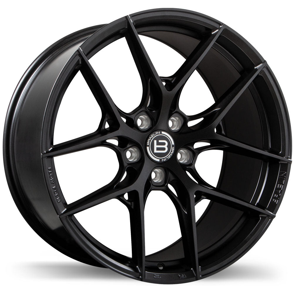 Braelin BR14 Satin Black Anthracite 20x10.0 5x110  et20 65.1 BR14-2000-52BT+20C651