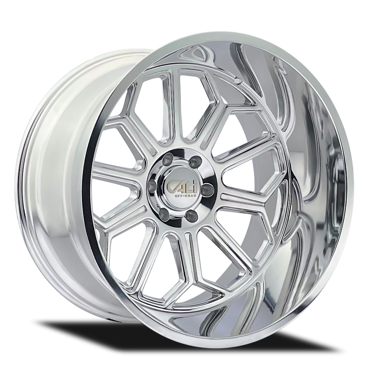 CALI OFF-ROAD AUBURN POLISHED 24x14.0 8x165.1 et-76 125.2