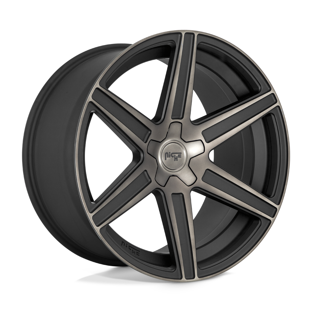 Niche 1PC M236 CARINA MATTE MACHINED DOUBLE DARK TINT 24X10 5x139.7 et25 78.1