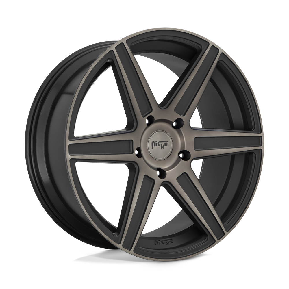 Niche 1PC M236 CARINA MATTE MACHINED DOUBLE DARK TINT 22X9.5 5x150 et30 110.1