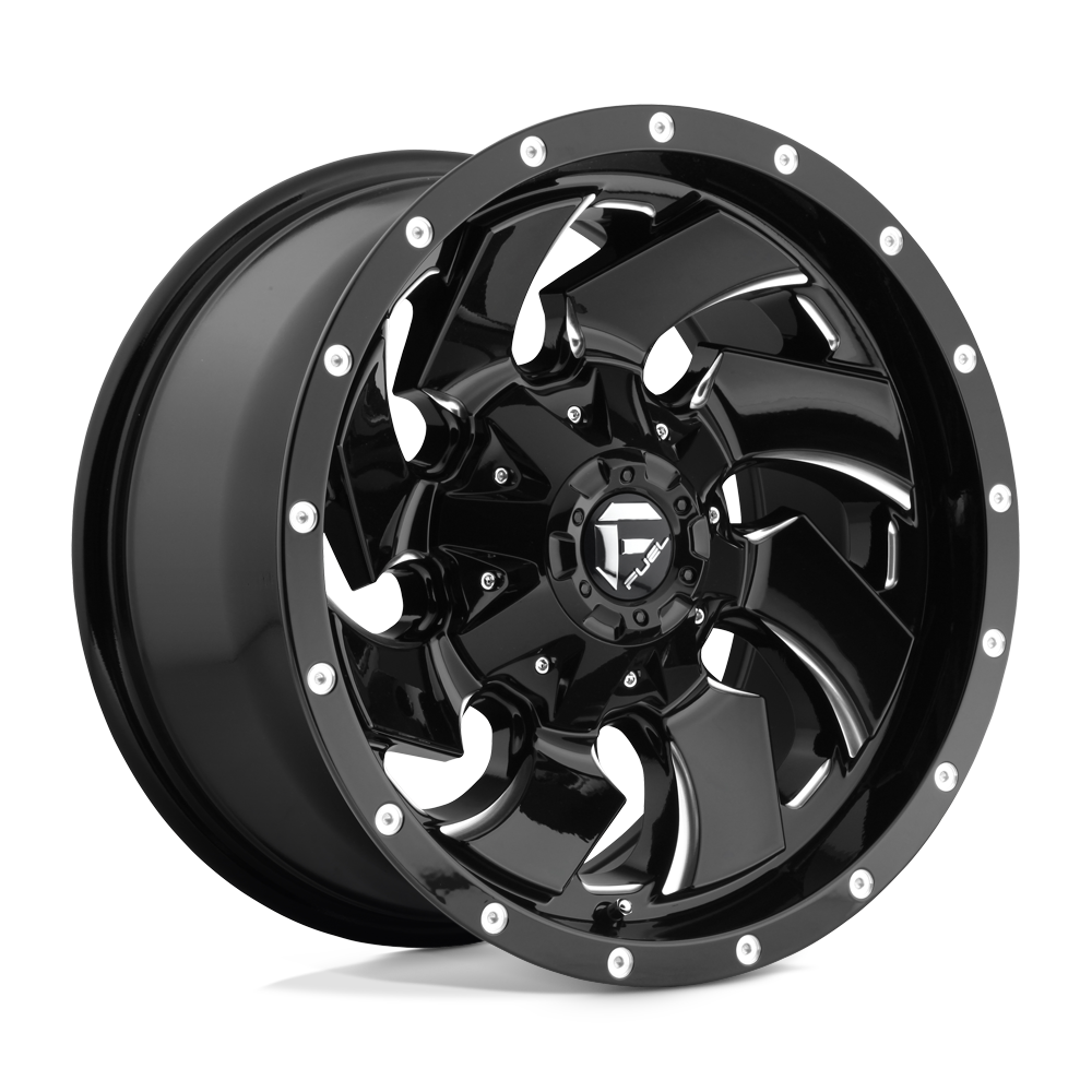 Fuel 1PC D574 CLEAVER GLOSS BLACK MILLED 17X9 6x135/6x139.7 et-12 106.1