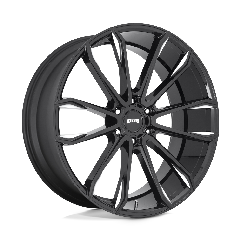 DUB 1PC S252 CLOUT GLOSS BLACK MILLED 24X10 6x135 et30 87.1