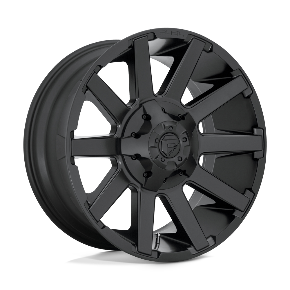 Fuel 1PC D437 CONTRA SATIN BLACK 20X10 8x165.1 et-18 125.1