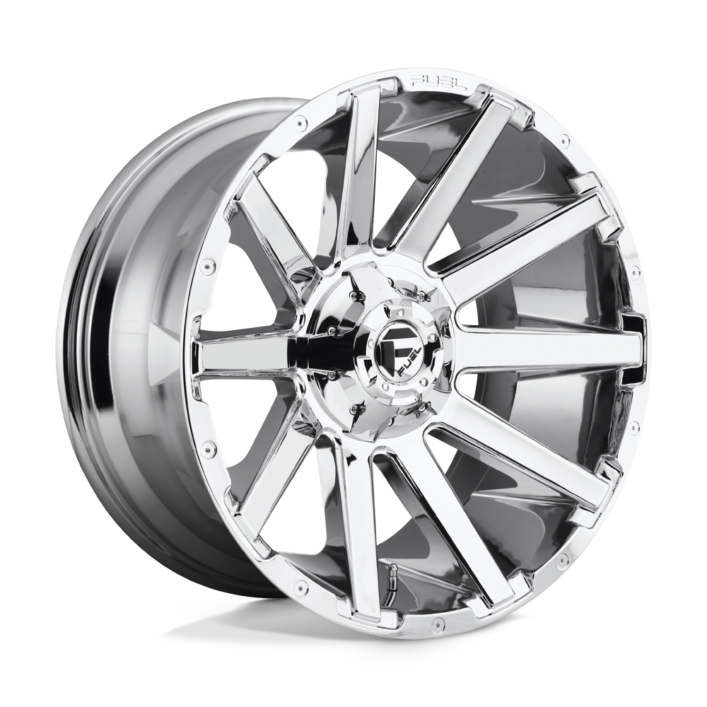 Fuel 1PC D614 CONTRA CHROME PLATED 22X10 8x180 et-18 124.2