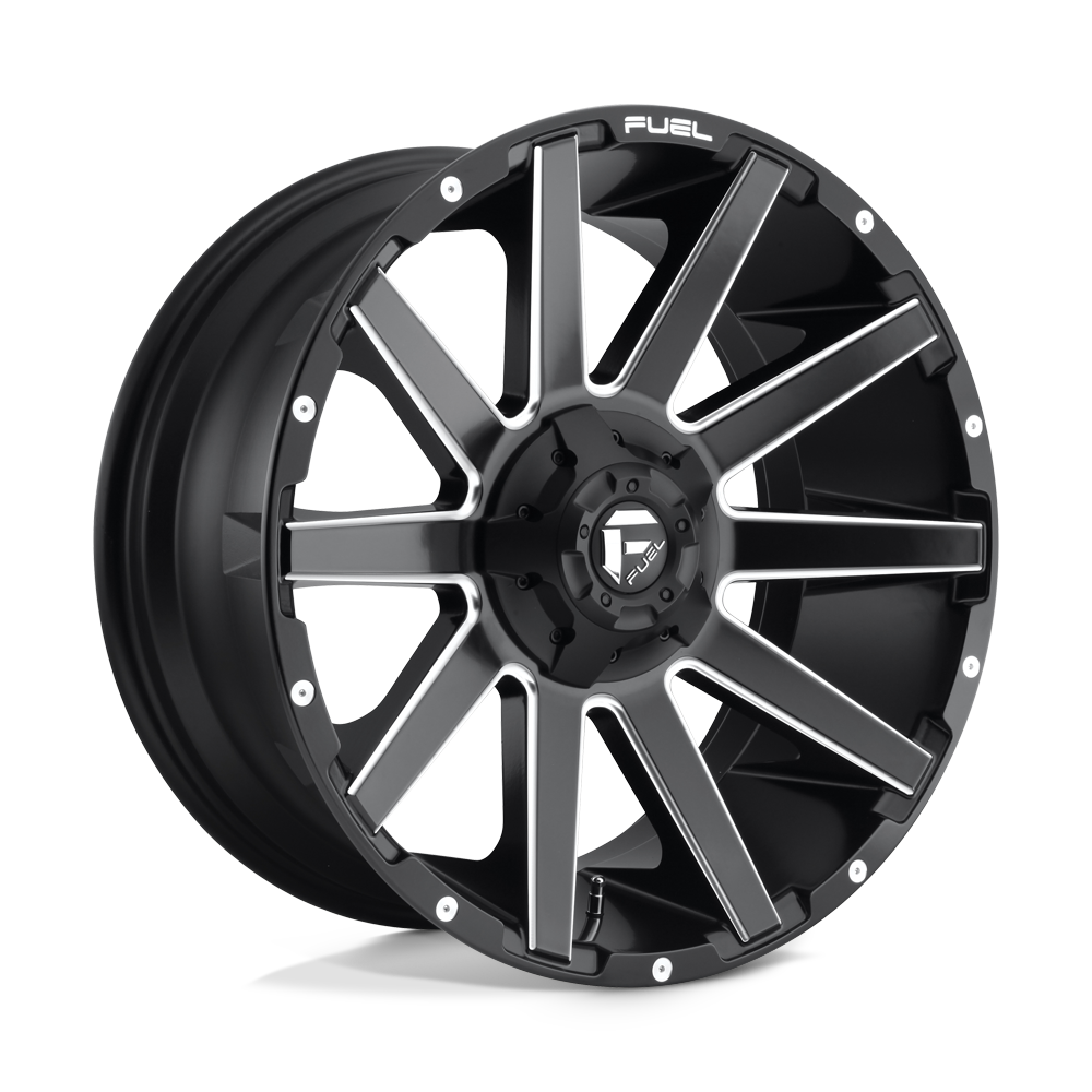 Fuel 1PC D616 CONTRA MATTE BLACK MILLED 20X9 6x135/6x139.7 et1 106.1