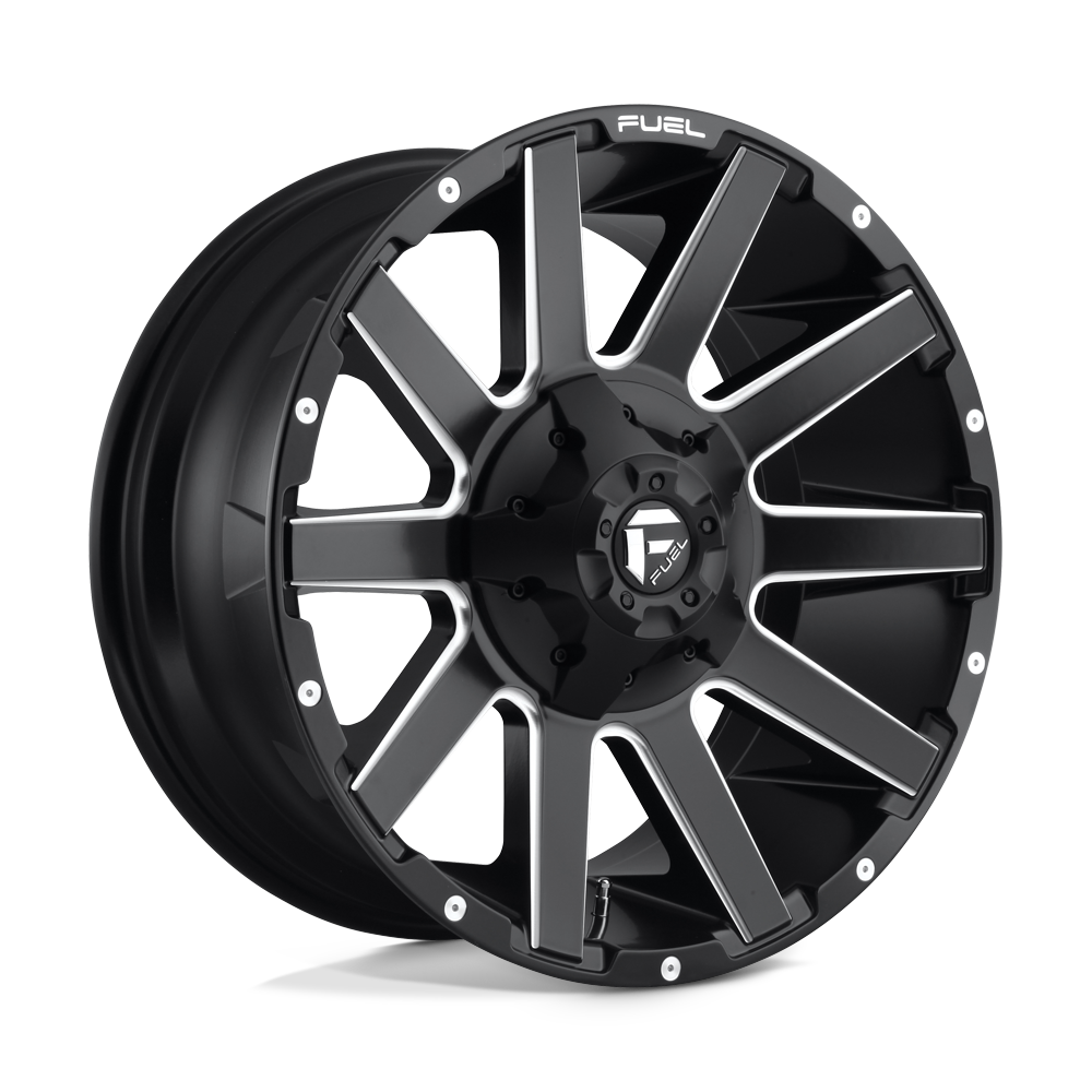 Fuel 1PC D616 CONTRA MATTE BLACK MILLED 20X9 8x170 et20 125.1