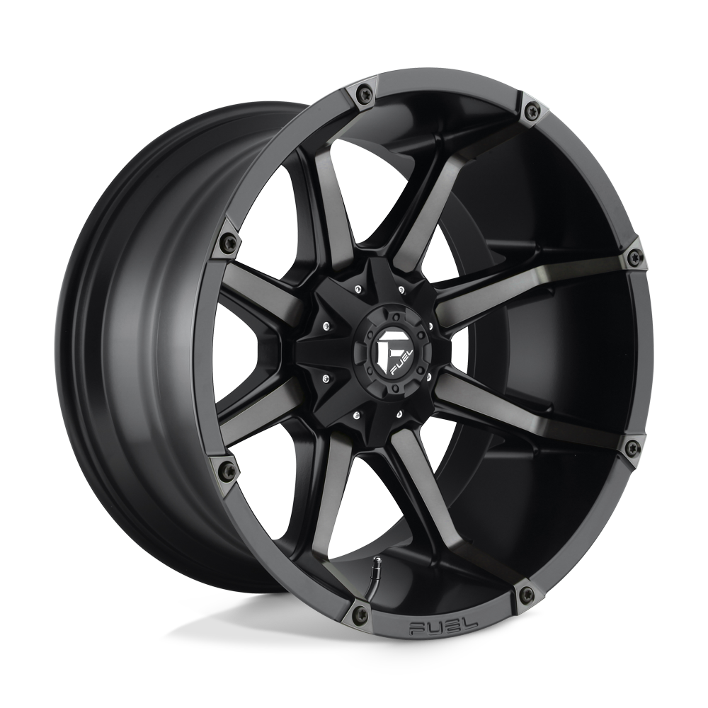 Fuel 1PC D556 COUPLER MATTE BLACK DOUBLE DARK TINT 22X12 6x135/6x139.7 et-44 106.1