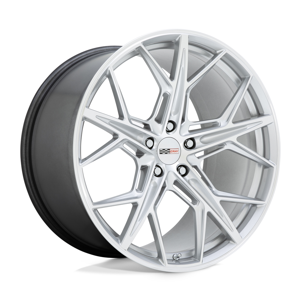 Cray HAMMERHEAD GLOSS SILVER W/ MIRROR CUT FACE 22X12 5x120 et52 67.06
