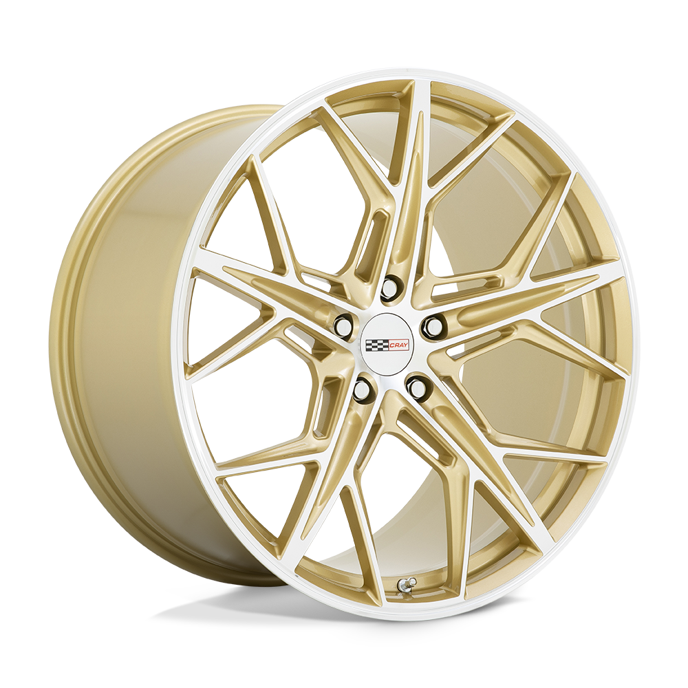 Cray HAMMERHEAD GLOSS GOLD W/ MIRROR CUT FACE 22X12 5x120 et52 67.06
