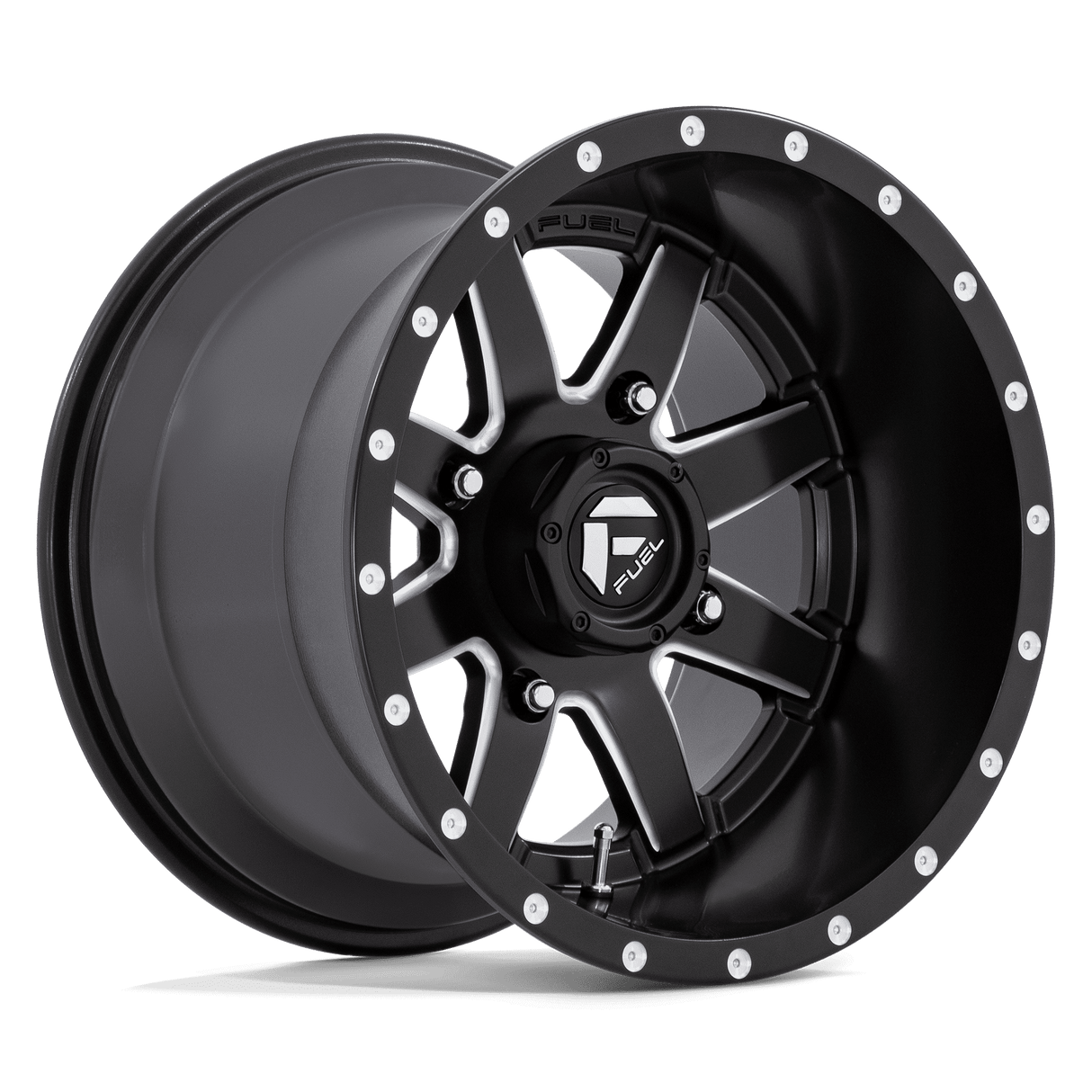 Fuel UTV D538 MAVERICK MATTE BLACK MILLED 15X10 4x137 et0 110.1