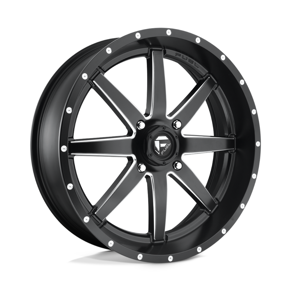 Fuel UTV D538 MAVERICK MATTE BLACK MILLED 15X7 4x137 et13 110.1