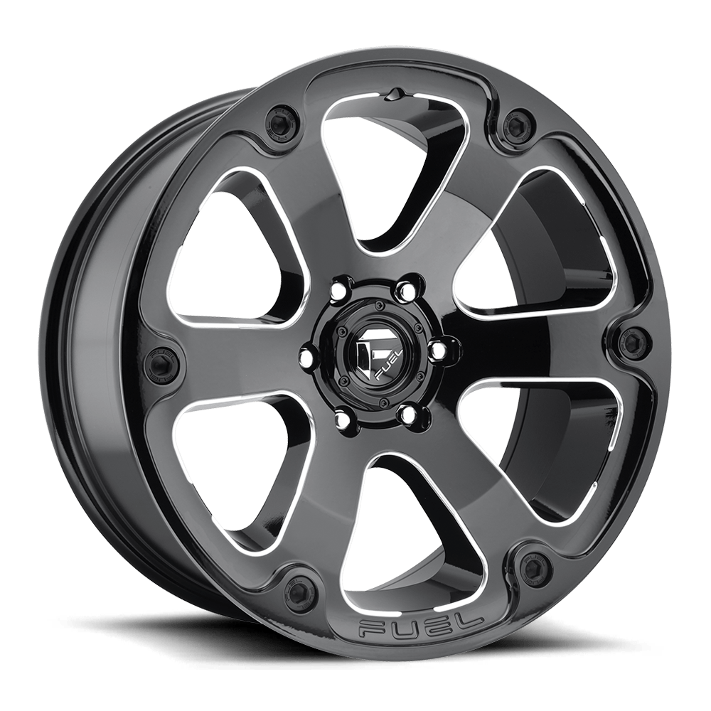 Fuel 1PC D562 BEAST GLOSS BLACK MILLED 20X9 6x139.7 et20 108