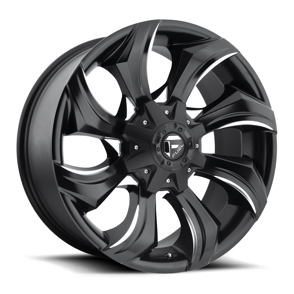 Fuel 1PC D571 STRYKR GLOSS BLACK MILLED 20X9 8x180 et1 124.2