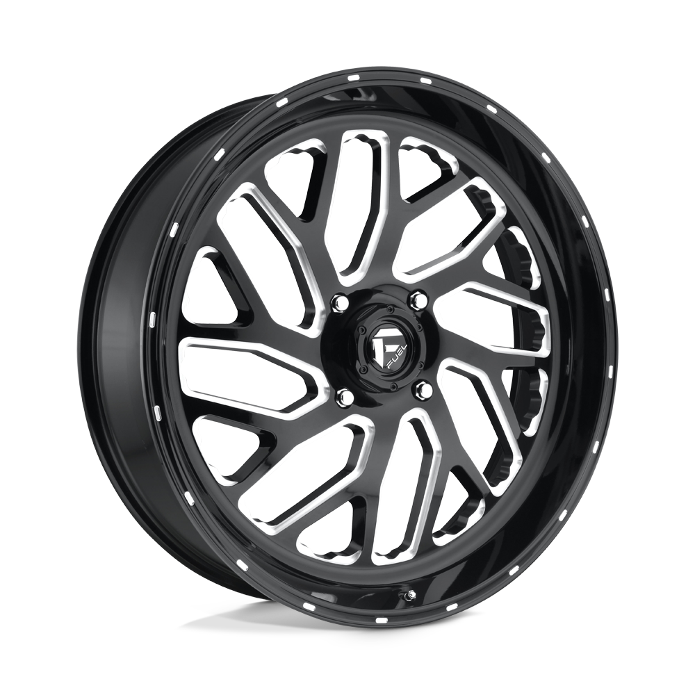 Fuel UTV D581 TRITON GLOSS BLACK MILLED 24X7 4x137 et13 110.1