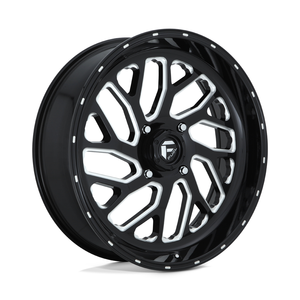 Fuel UTV D581 TRITON GLOSS BLACK MILLED 22X7 4x137 et13 110.1