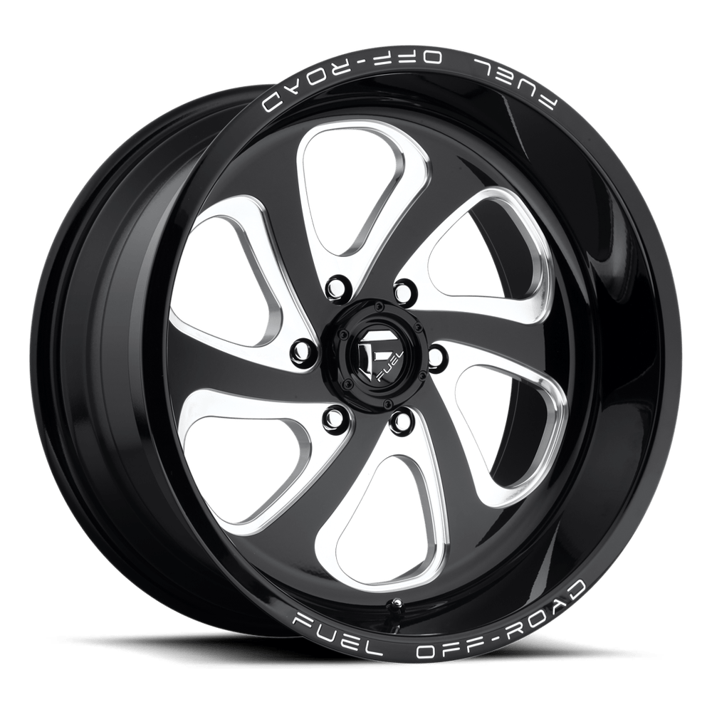 Fuel 1PC D587 FLOW GLOSS BLACK MILLED 18X9 8x165.1 et20 125.1