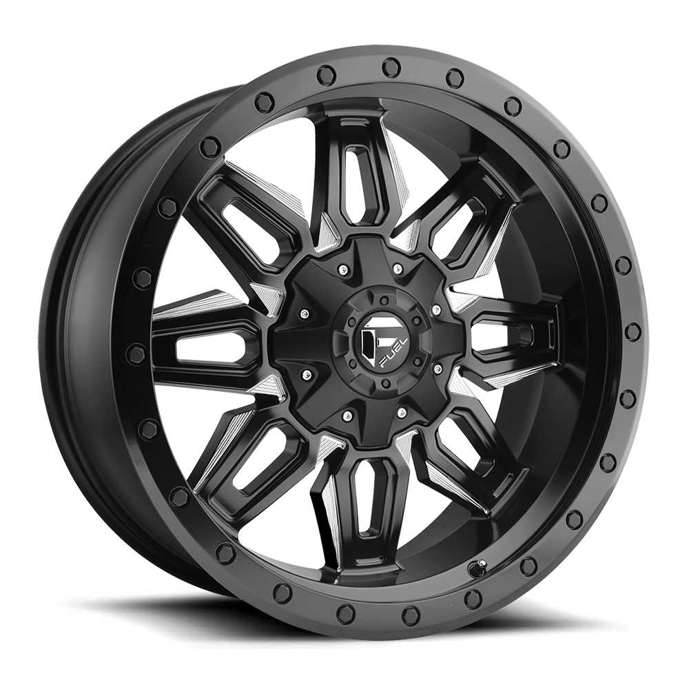 Fuel 1PC D591 NEUTRON MATTE BLACK MILLED 20X9 5x139.7/5x150 et1 110.1