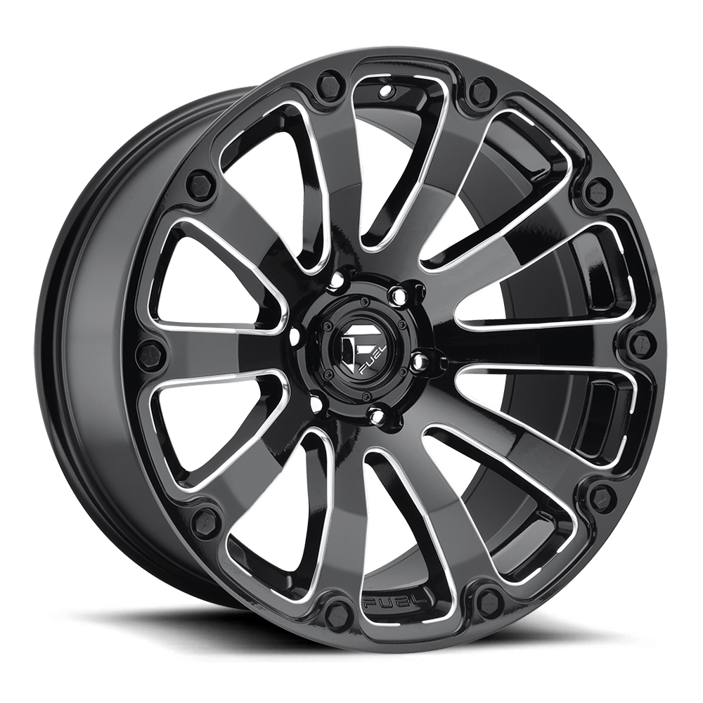 Fuel 1PC D598 DIESEL GLOSS BLACK MILLED 20X9 6x135 et1 87.1