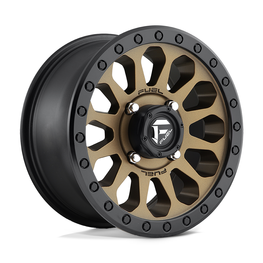 Fuel UTV D600 VECTOR UTV MATTE BRONZE BLACK BEAD RING 15X7 4x137 et38 110.1