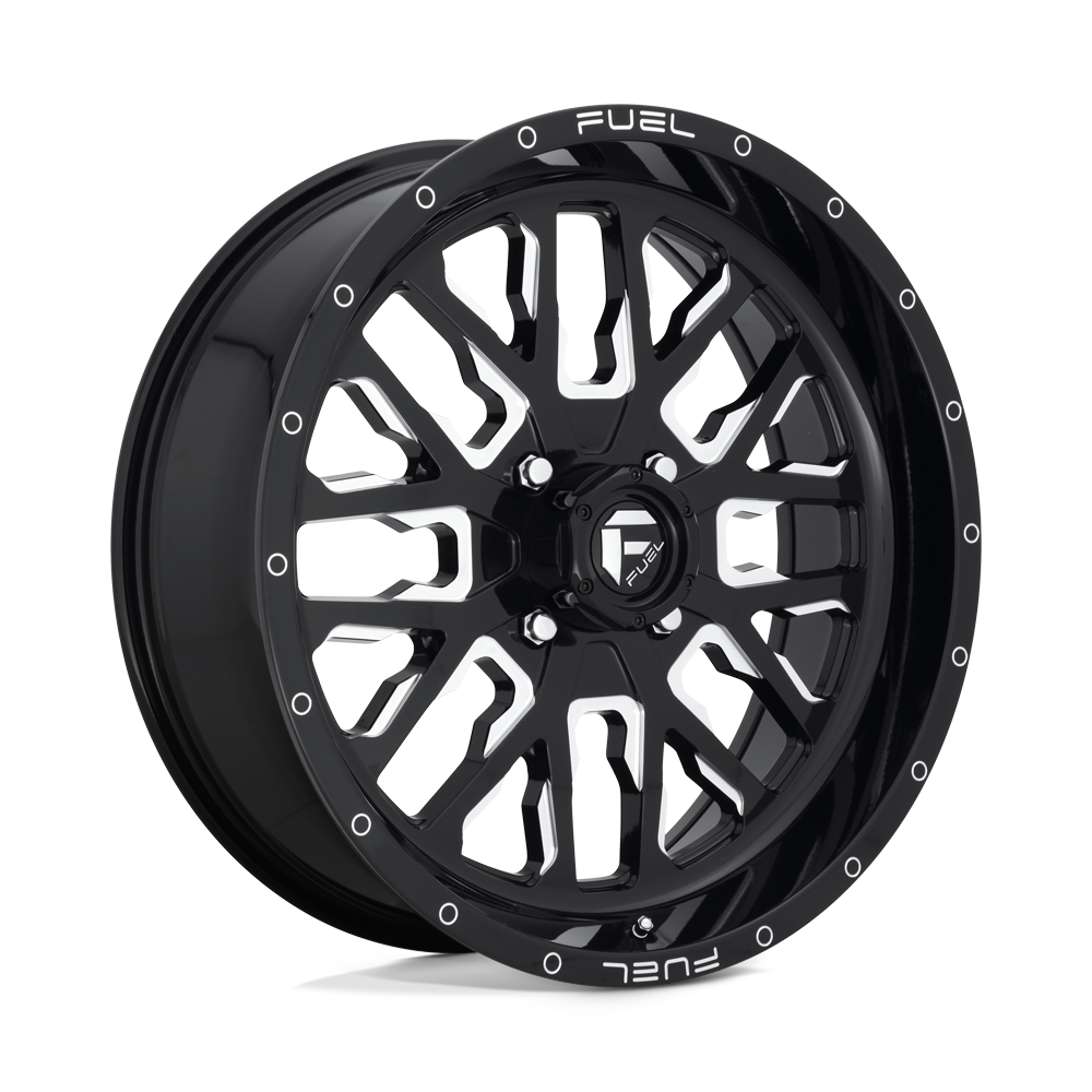 Fuel UTV D611 STROKE GLOSS BLACK MILLED 20X7 4x156 et13 132