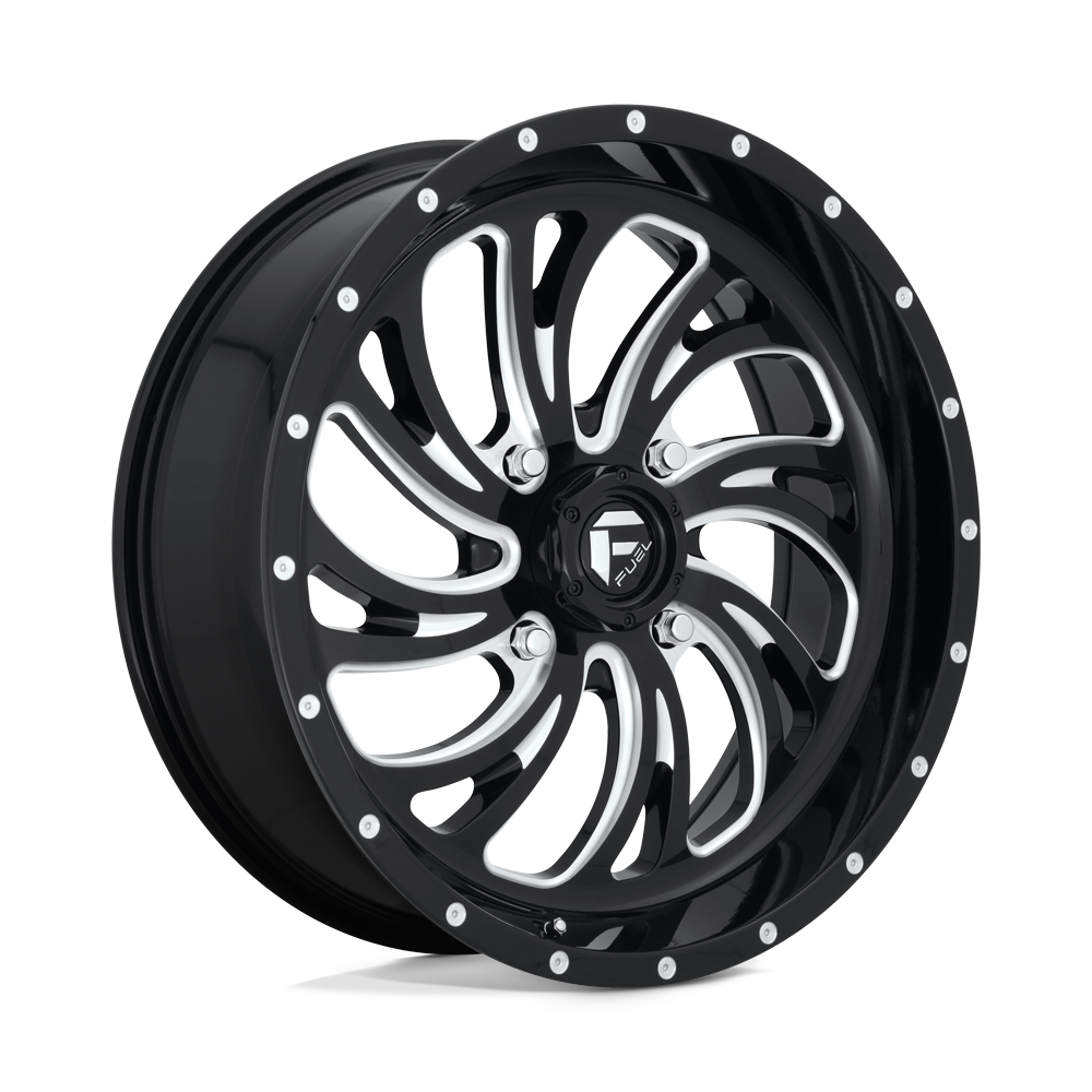 Fuel UTV D641 KOMPRESSOR GLOSS BLACK MILLED 22X7 4x137 et13 110.1