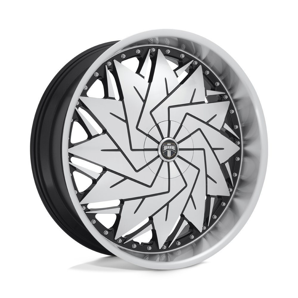 DUB 1PC S234 DAZR GLOSS BLACK MACHINED 26X10 BLANK et5 72.56