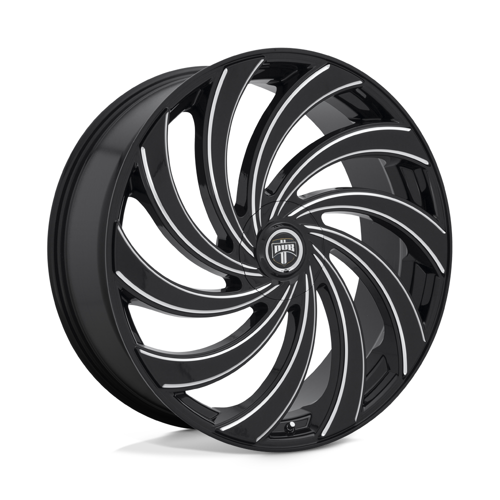 DUB 1PC S239 DELISH GLOSS BLACK MILLED 24X9 5x115/5x120 et15 72.56