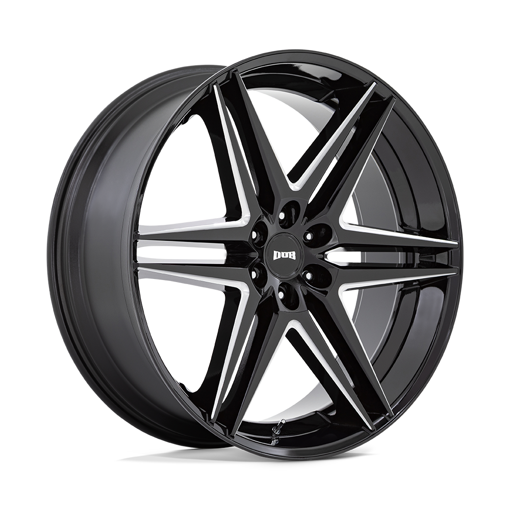 DUB 1PC S267 DIRTY DOG GLOSSY BLACK MILLED 26X10 6x139.7 et25 106.1