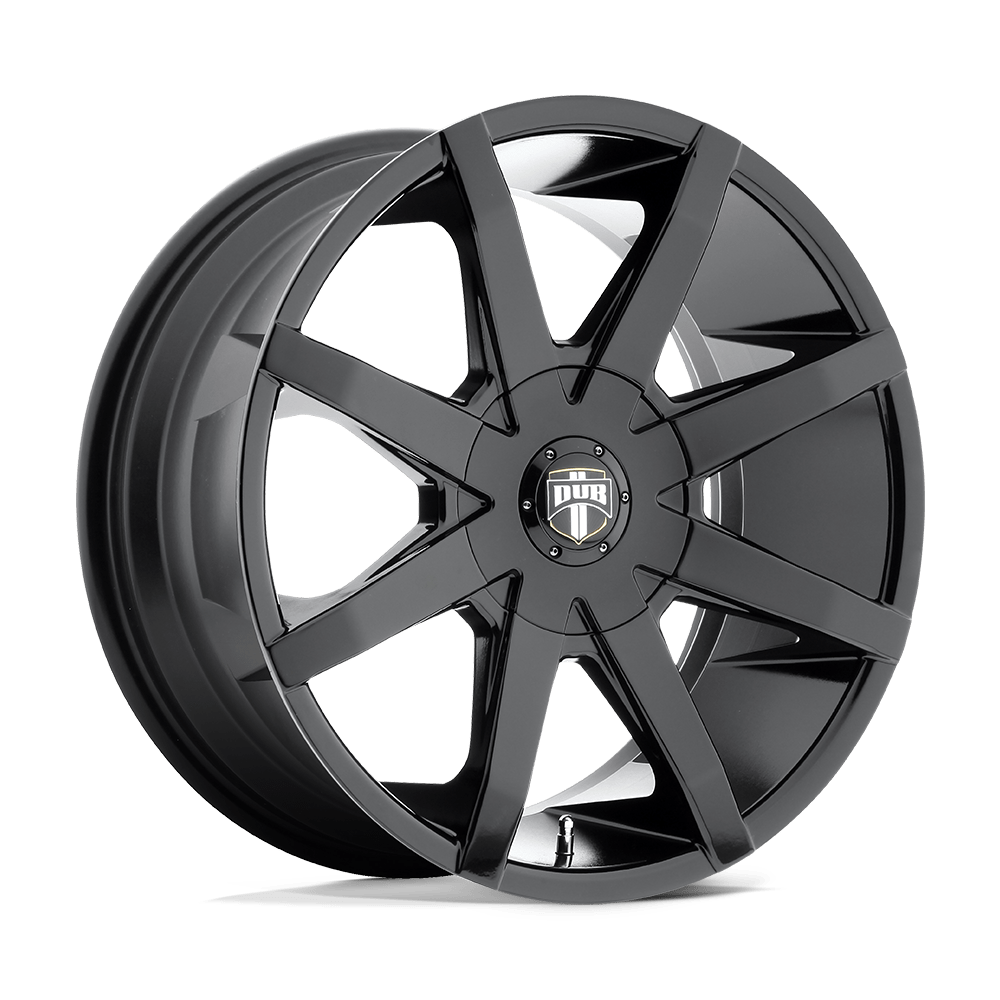 DUB 1PC S110 PUSH GLOSS BLACK 22X9.5 5x115/5x120.65 et15 72.56