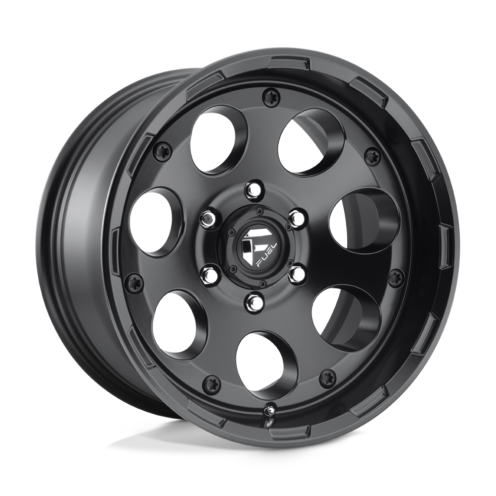 Fuel 1PC D608 ENDURO MATTE BLACK 17X9 6x135 et-12 87.1