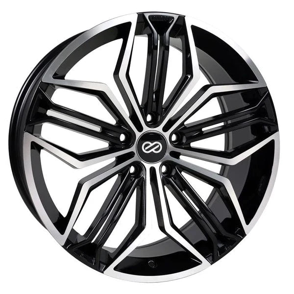 Enkei cuv black mach 18X8 5X108 et40 CB72.6 - 495-880-3140BKM