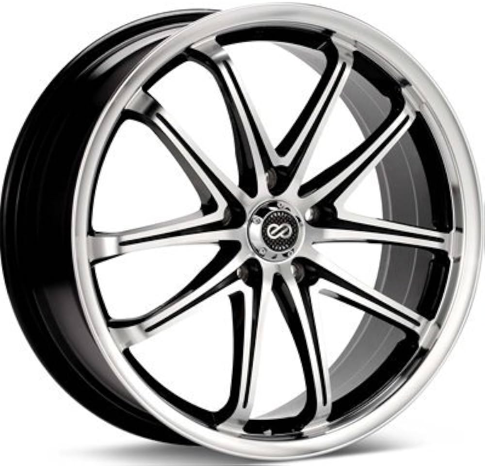 Enkei g5 black machined 17x7.0 5X114 et45 CB72.6 - 445-770-6545BKM