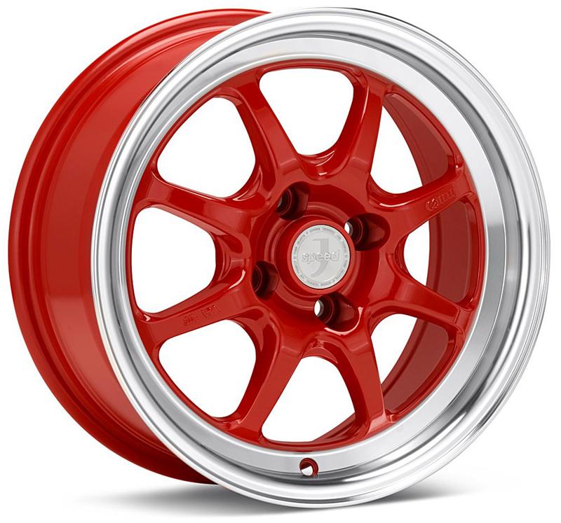 Enkei j speed red paint 15X8.0 4X100 et25 CB72.6 - 464-580-4925RD