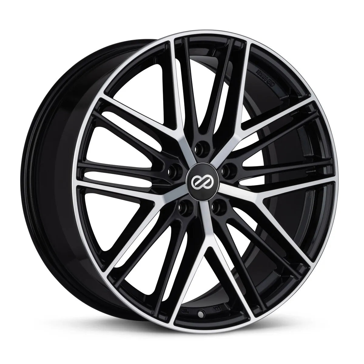 Enkei phantom black machined 18X8 5X108 et40 CB72.6 - 518-880-3140BKM