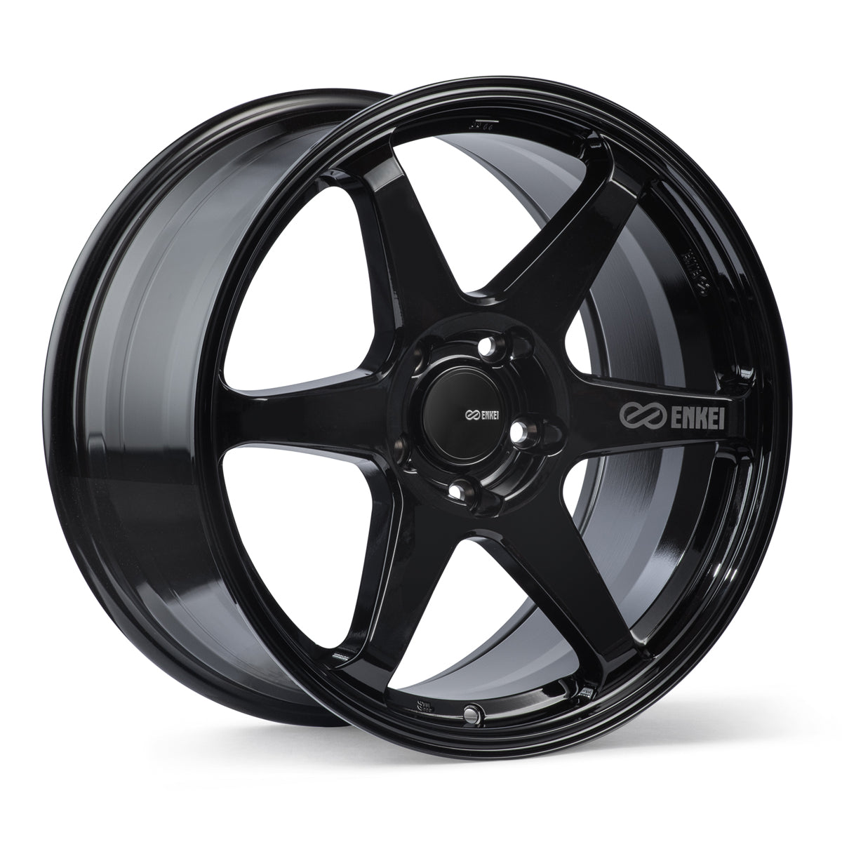 Enkei t6r gloss black 18x8.0 5X100 et45 CB72.6 - 539-880-8045BK