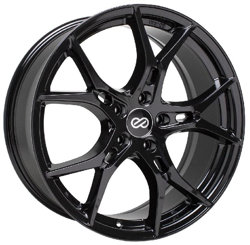 Enkei vulcan gloss black 18X8 5X112 et45 CB72.6 - 517-880-4445BK