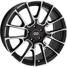 Enkei x over black machined 20X8.5 5X127 et35 CB72.6 - 506-285-7335BKM