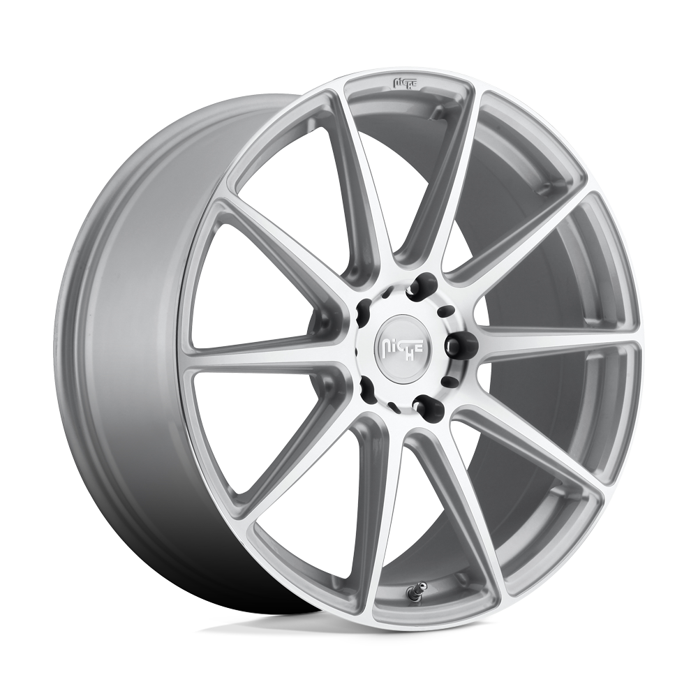 Niche 1PC M146 ESSEN GLOSS SILVER MACHINED 20X9 5x114.3 et35 72.56