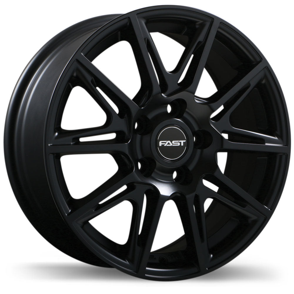 Fast Wheels Switch Satin Black 16x6.5 5x114.3  et42 67.1 F212-1665-65BT+42C671