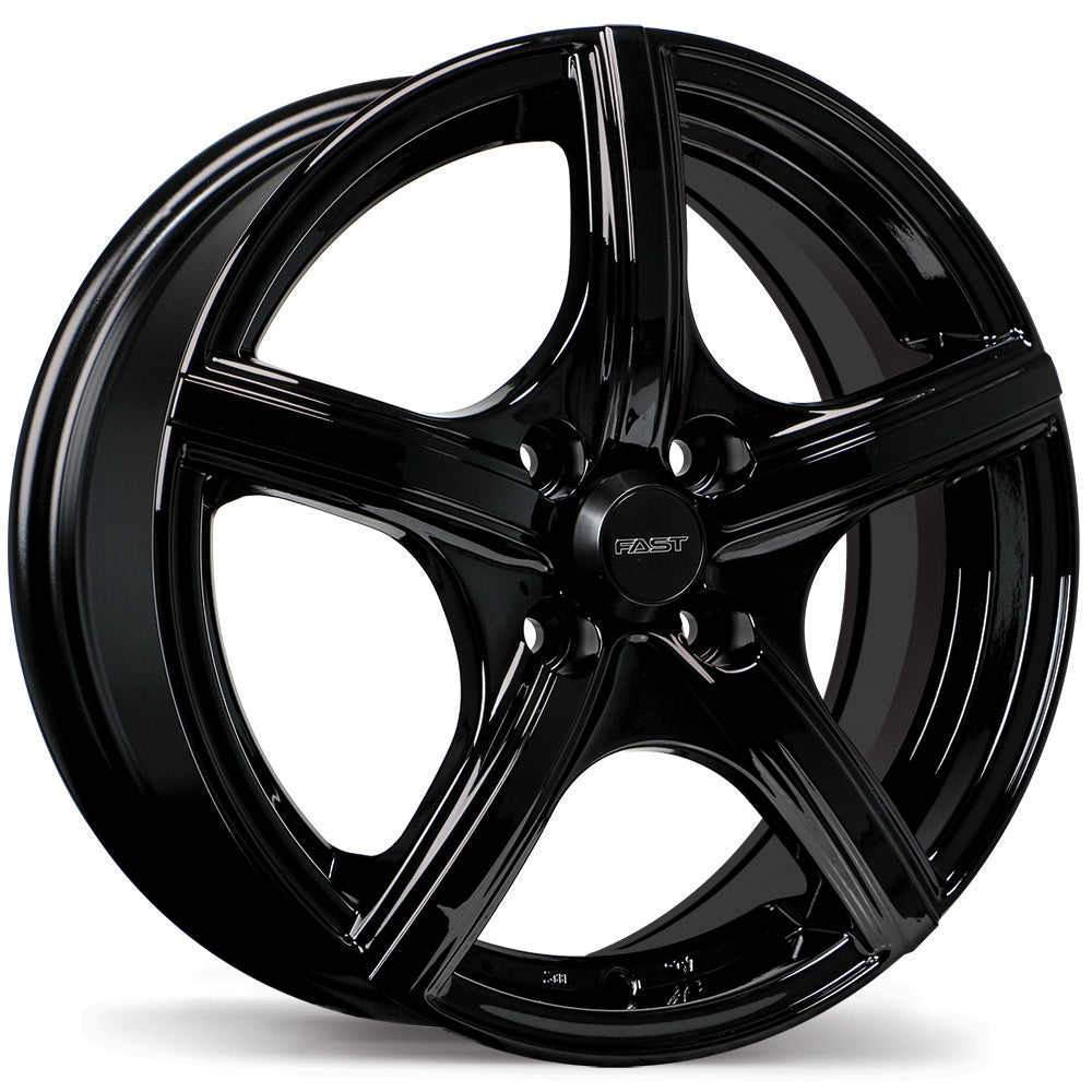 Fast Wheels Jet Gloss Black 14x5.5 4x100  et40 54.1 F218-1455-49BN+40C541