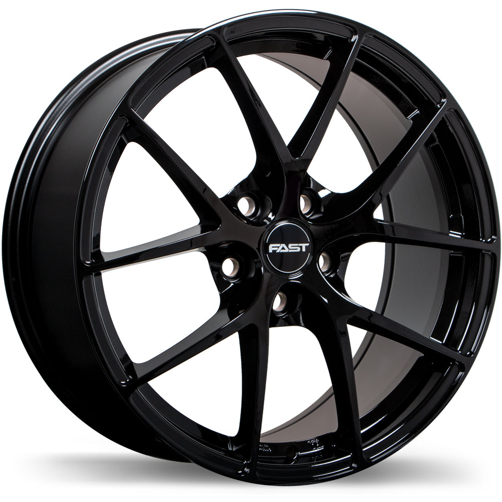 Fast Wheels Innovation Gloss Black 16x6.5 5x114.3  et45 67.1 F219U-1665-65BN+45F671