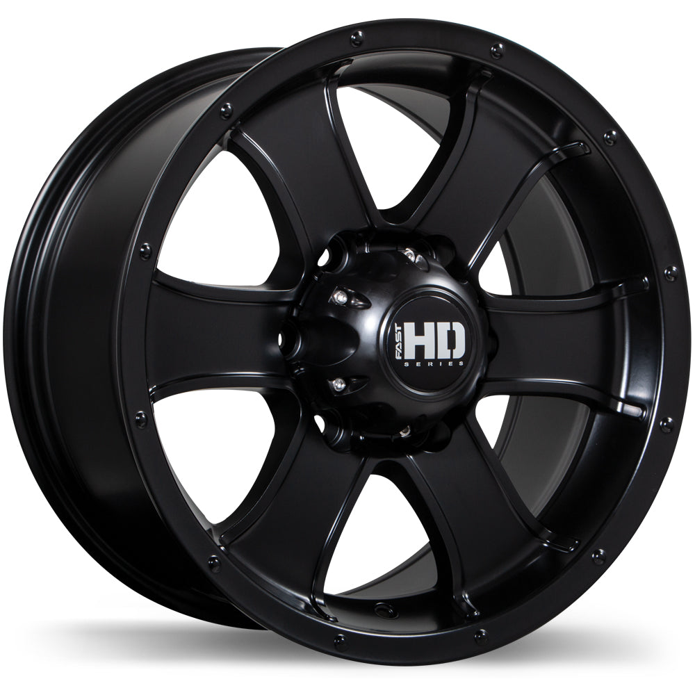 Fast HD Terrano Satin Black 16x8.0 6x139.7  et18 106.1 F223-1680-83BT+18C061