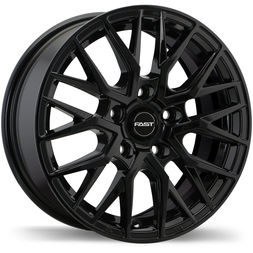 Fast Wheels Tronic Gloss Black 15x6.5 5x112  et40 57.1 F238-1565-44BN+40R571